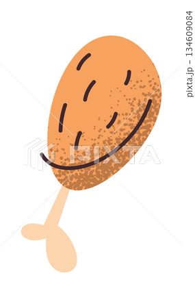 Fried chicken leg street food 134609084