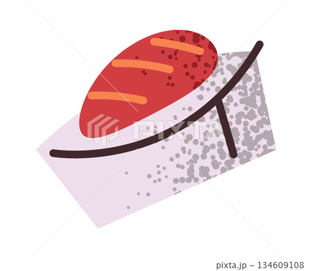 Nigiri sushi with fish slice 134609108