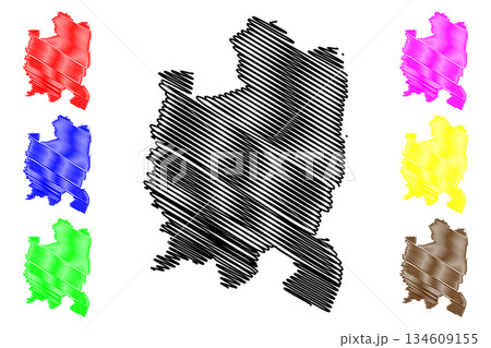 Leova District (Republic of Moldova, Administrative divisions of Moldova) map vector illustration, scribble sketch Leova map Leova District (Republic of Moldova, Administrative divisions of Moldova) map vector illustration, scribble sketch Leova map 134609155