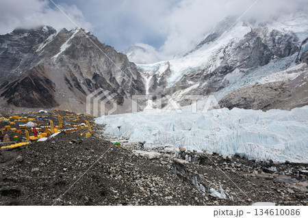 Everest south base camp view, Nepal 134610086