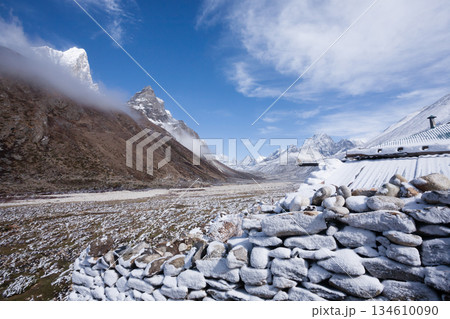 Landscape from Pheriche town area, EBC trekking, Nepal 134610090