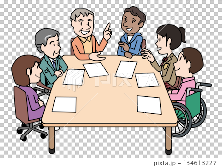 話し合う人々 134613227