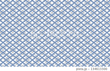 Embroidery-style floral pattern with five petals and overlapping lines 134613300