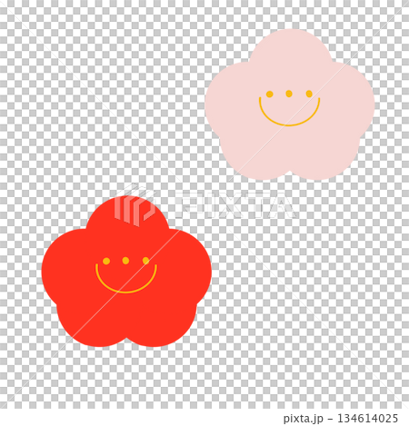 紅白梅子插圖 134614025