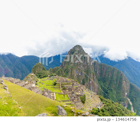 Archaeological remains of Machu Picchu located in the mountains of Cusco. Archaeological remains of Machu Picchu located in the mountains of Cusco. 134614756