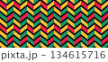 Abstract Chevron Black History Month Seamless Pattern 134615716