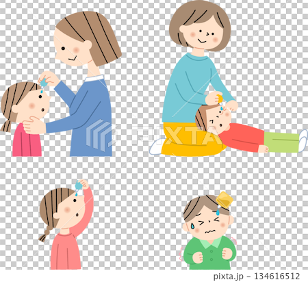 Children's set of eye drops 134616512