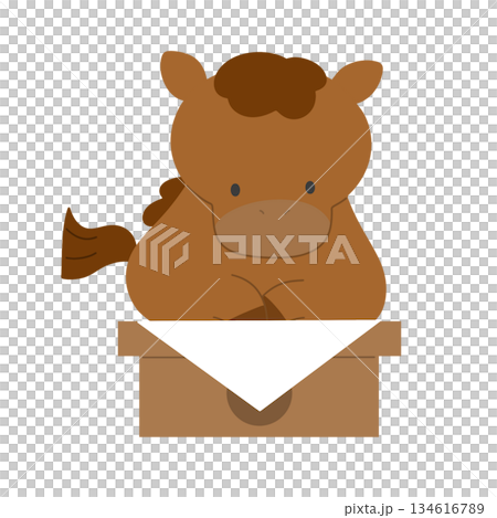 馬年插畫 | 馬兒騎在鏡餅架上 馬年插畫 | 馬兒騎在鏡餅架上 134616789