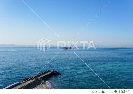 東京湾の海ほたる 東京湾の海ほたる 134616874