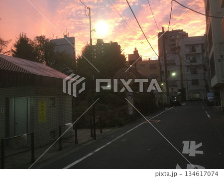 秋・茜色の東京 秋・茜色の東京 134617074