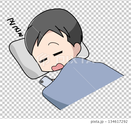 圖:一名男子在使用智慧型手機時睡著了 圖:一名男子在使用智慧型手機時睡著了 134617292