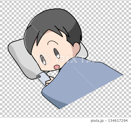 圖:一名男子在睡夢中操作智慧型手機 圖:一名男子在睡夢中操作智慧型手機 134617294