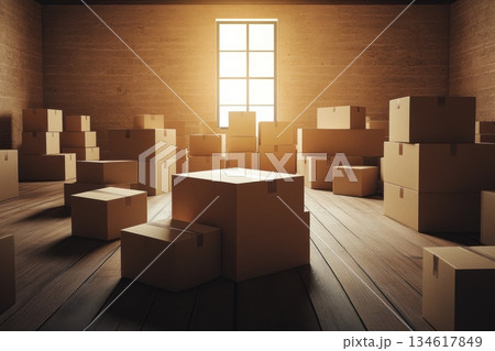 High Tech Fulfillment Center with Conveyor Belts for Efficient Package Handling High Tech Fulfillment Center with Conveyor Belts for Efficient Package Handling 134617849