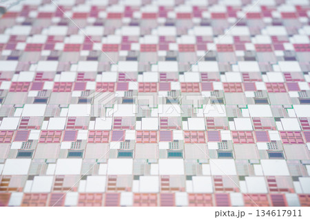 Silicon wafer for manufacturing semiconductor of integrated circuit. 134617911