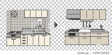 キッチンのリフォームイメージ 134618084