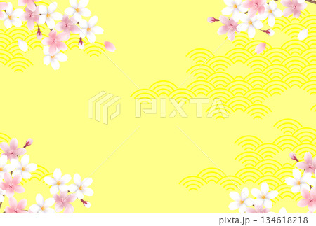 桜　春　風景　背景　 134618218