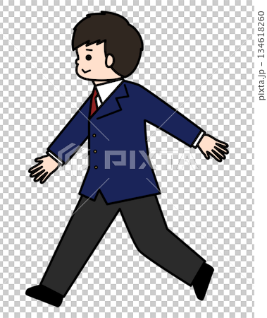 歩いている男の子 歩いている男の子 134618260