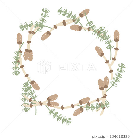 やさしい花のリース 幼稚園クラス名シリーズ｜つくし 134618329