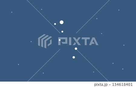 星空を背景に浮かぶ琴座のイラスト（星のみで連結線なし） 134618401