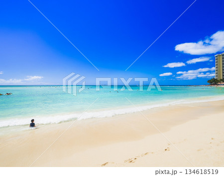 ハワイ　ワイキキビーチ 134618519