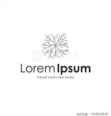 Creative neuron logo expressing smart ideas and innovation Creative neuron logo expressing smart ideas and innovation 134618626