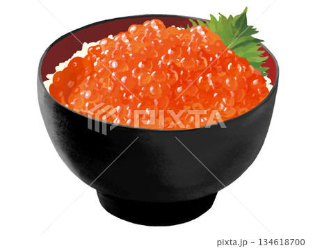 いくら丼（黒赤椀） 134618700