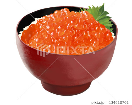 いくら丼（赤黒椀） 134618701