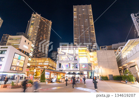 《神奈川県》武蔵小杉タワーマンション郡の夜景 《神奈川県》武蔵小杉タワーマンション郡の夜景 134619207
