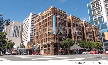 San Diego, California, USA - May 17, 2019: The Sofia Hotel, San Diego, CA. Luxury hotel building. Modern building of Sofia hotel. City hotel architecture. Urban street San Diego, California, USA - May 17, 2019: The Sofia Hotel, San Diego, CA. Luxury hotel building. Modern building of Sofia hotel. City hotel architecture. Urban street 134619227