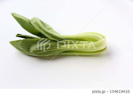 Fresh bok choy on white background. Fresh bok choy on white background. 134619410