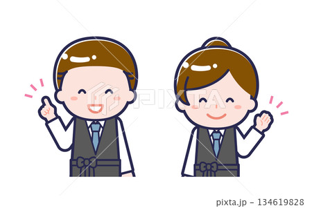 バーテンダー/2人組/男女 01 バーテンダー/2人組/男女 01 134619828