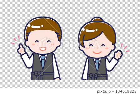 バーテンダー/2人組/男女 01 バーテンダー/2人組/男女 01 134619828