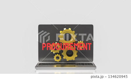 Digital Procurement Management and Supply Process Concept 3d render. Digital Procurement Management and Supply Process Concept 3d render. 134620945