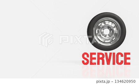 Professional Automotive Service and Vehicle Maintenance Concept 3d render. 134620950