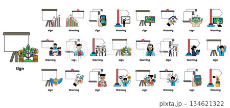 The image is a collection of various people and objects, including a man The image is a collection of various people and objects, including a man 134621322
