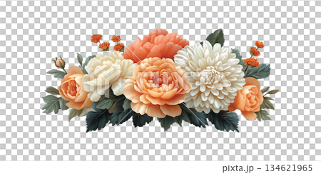 beautiful peony on a white background beautiful peony on a white background 134621965
