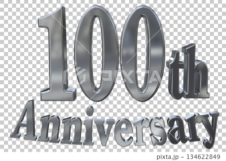 3DCG text "100th Anniversary/100th Anniversary Mark Sparkle" 3DCG text "100th Anniversary/100th Anniversary Mark Sparkle" 134622849