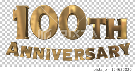 3DCG文字「100th Anniversary/100周年マークキラキラ」 3DCG文字「100th Anniversary/100周年マークキラキラ」 134623020