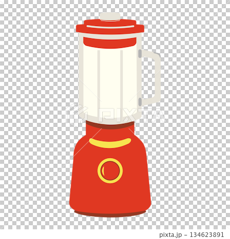 紅色廚房電器攪拌機的示意圖 134623891