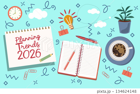 New year goal planning concept. 134624148
