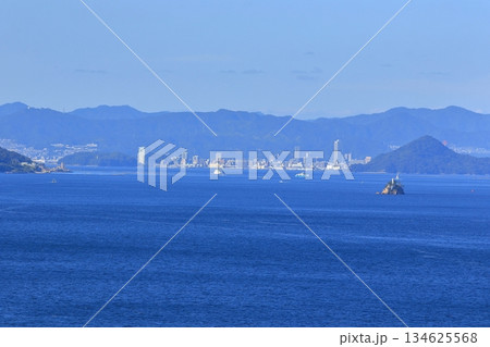 第二音戸大橋付近から広島市方面を望む 第二音戸大橋付近から広島市方面を望む 134625568