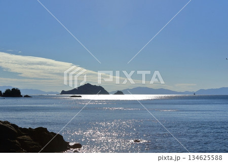茶臼山(広島県江田島市)付近から山口県方面を望む 134625588