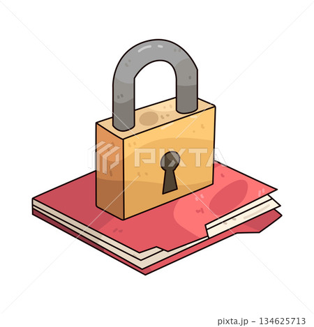illustration of Lock file illustration of Lock file 134625713