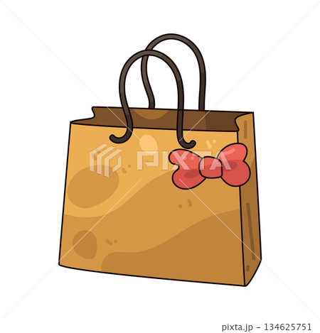 illustration of Gift bag 134625751