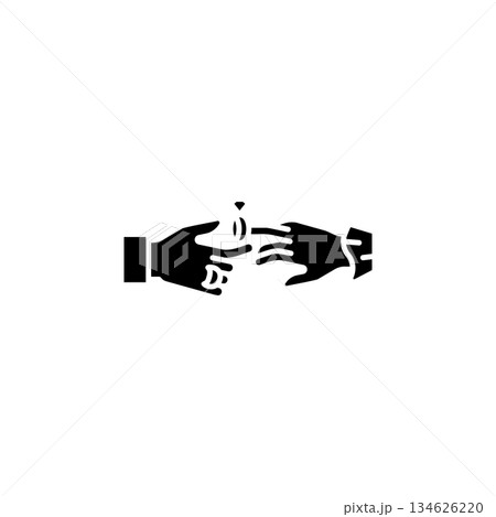 Wedding hand ring hand gesture vector icon. Hand gesture icon solid style. perfect use for logo, presentation, website, and more. modern icon design glyph style Wedding hand ring hand gesture vector icon. Hand gesture icon solid style. perfect use for logo, presentation, website, and more. modern icon design glyph style 134626220