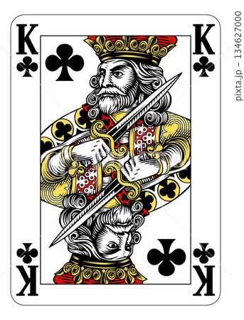 King of Clubs Design from Deck of Playing Cards King of Clubs Design from Deck of Playing Cards 134627000