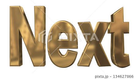 3DCG文字「Next/ネクスト」 3DCG文字「Next/ネクスト」 134627866