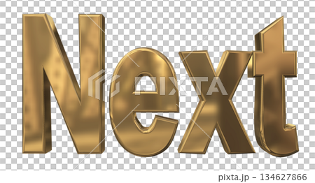 3DCG文字「Next/ネクスト」 3DCG文字「Next/ネクスト」 134627866