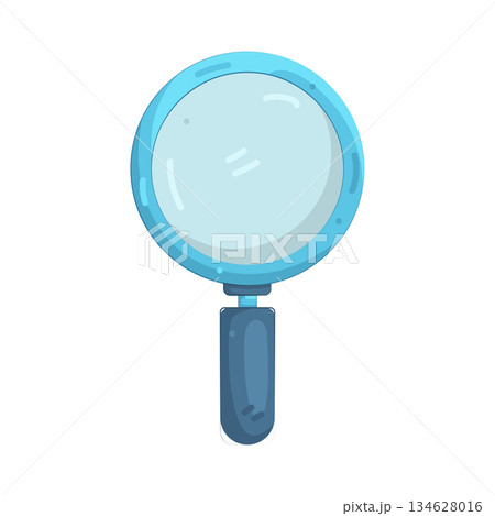 Illustration of magnifying glass  134628016