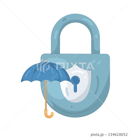 Illustration of lock insurance のイラスト素材 [134628052] - PIXTA